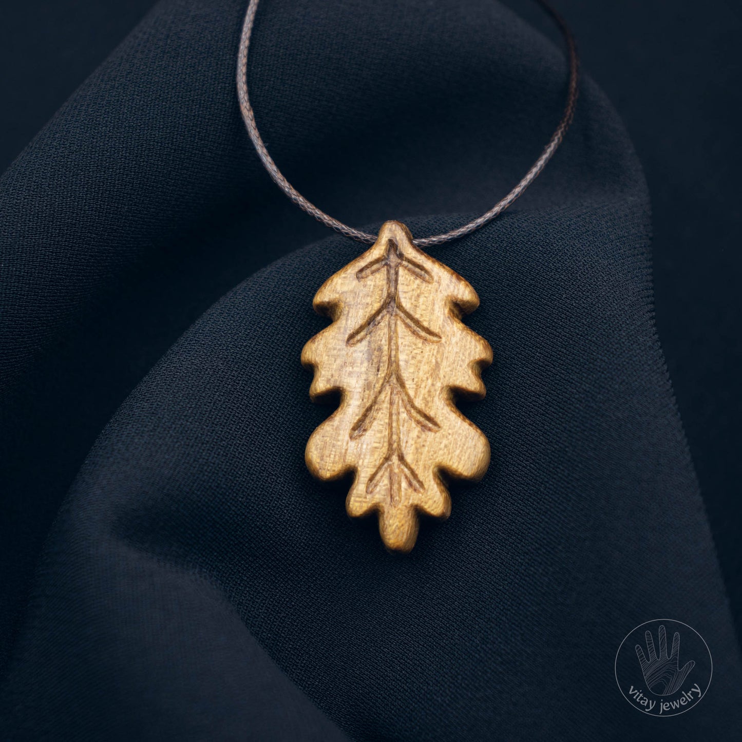 Leaf Wooden Pendant