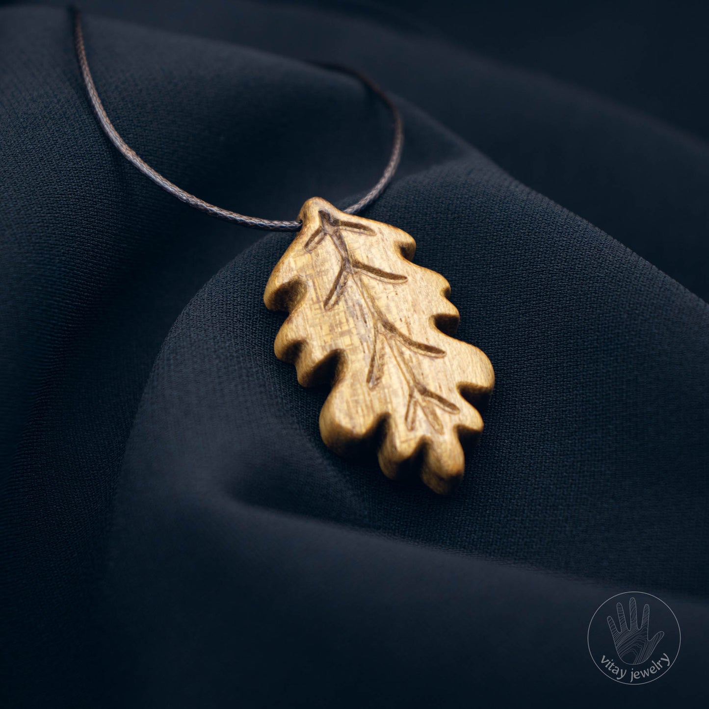 Leaf Wooden Pendant