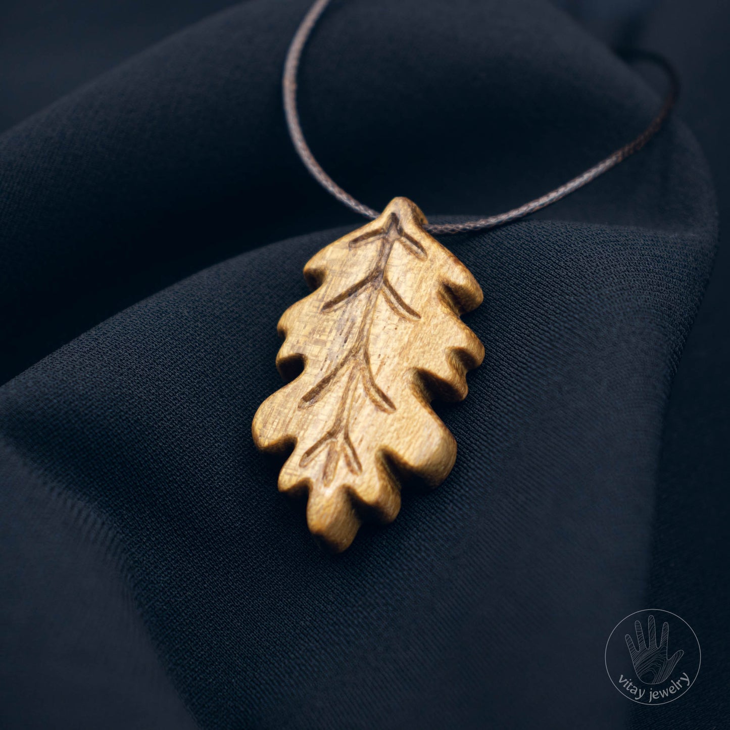 Leaf Wooden Pendant