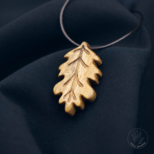 Leaf Wooden Pendant