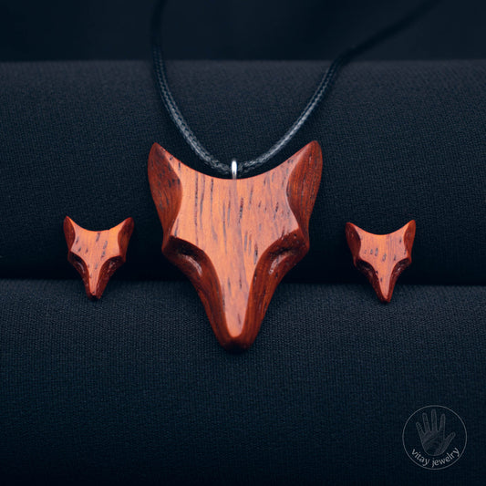 Padauk Fox Jewelry Set