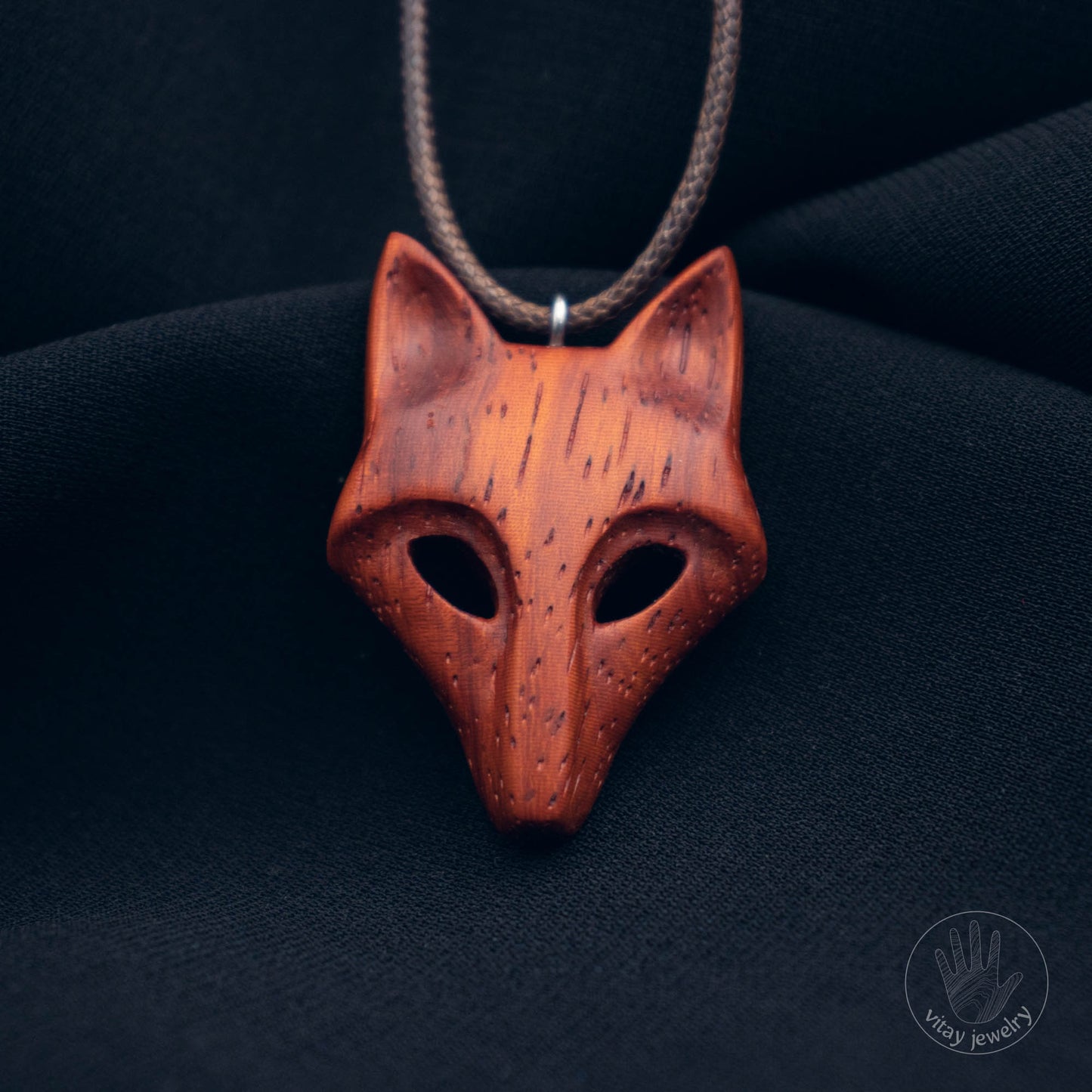 Fox Pendant Padauk