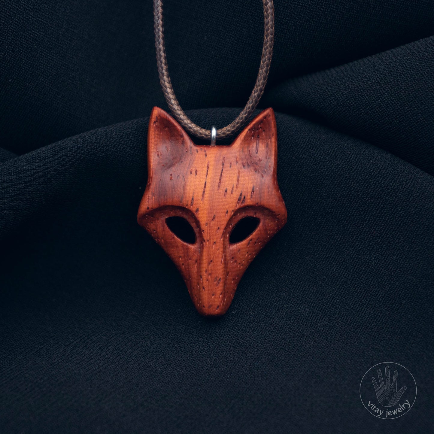 Fox Pendant Padauk