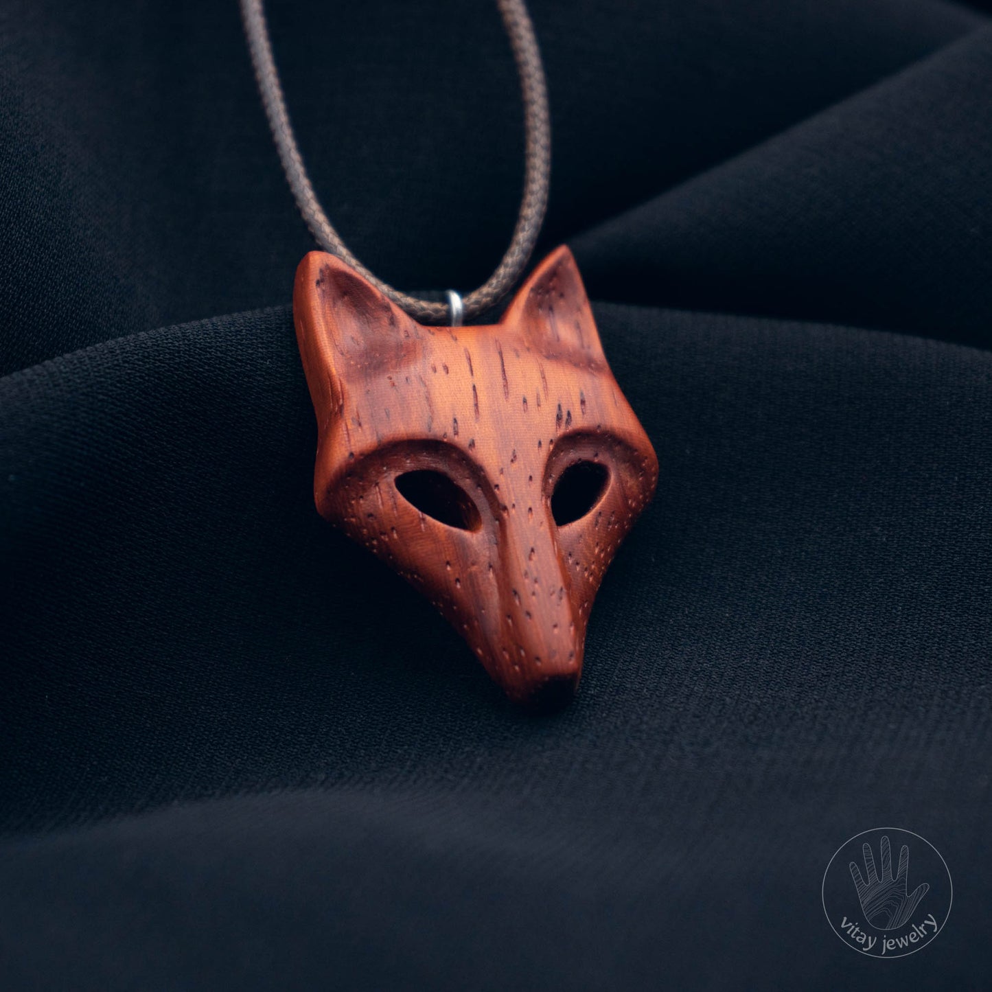 Fox Pendant Padauk