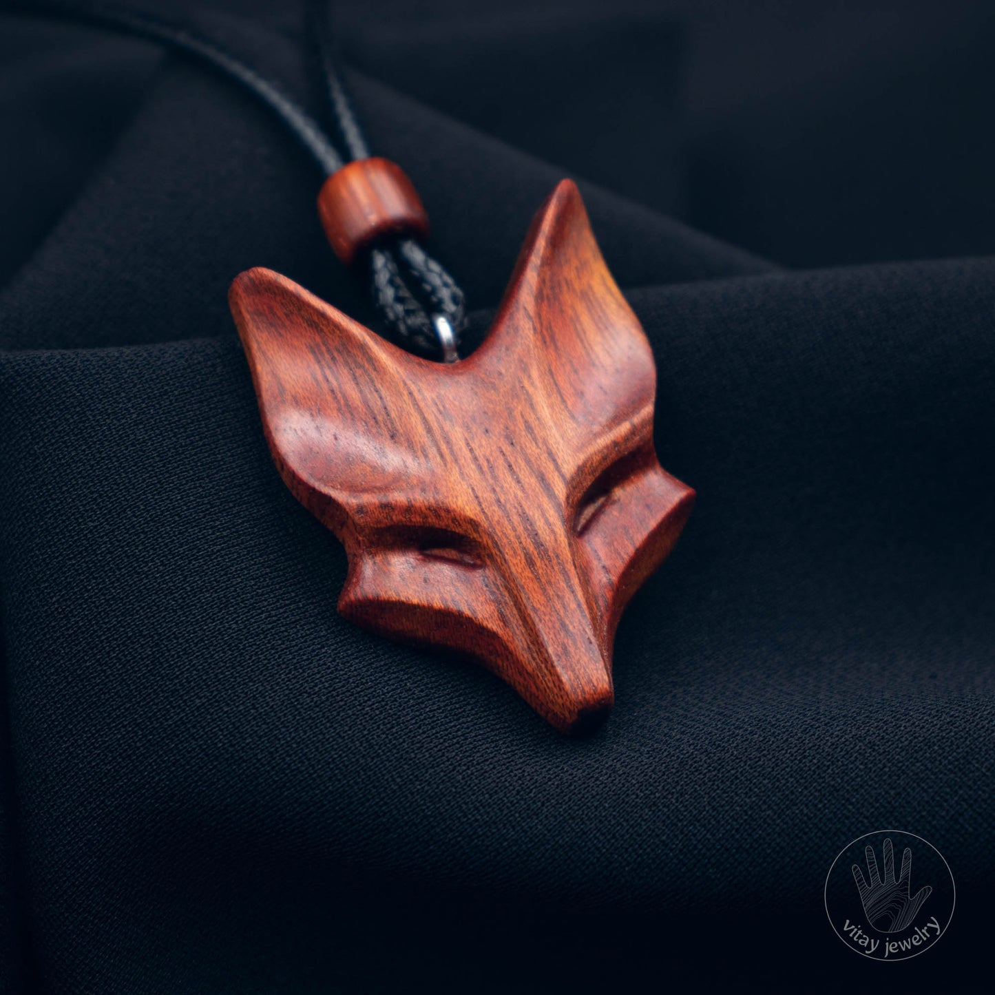 Bloodwood Fox pendant