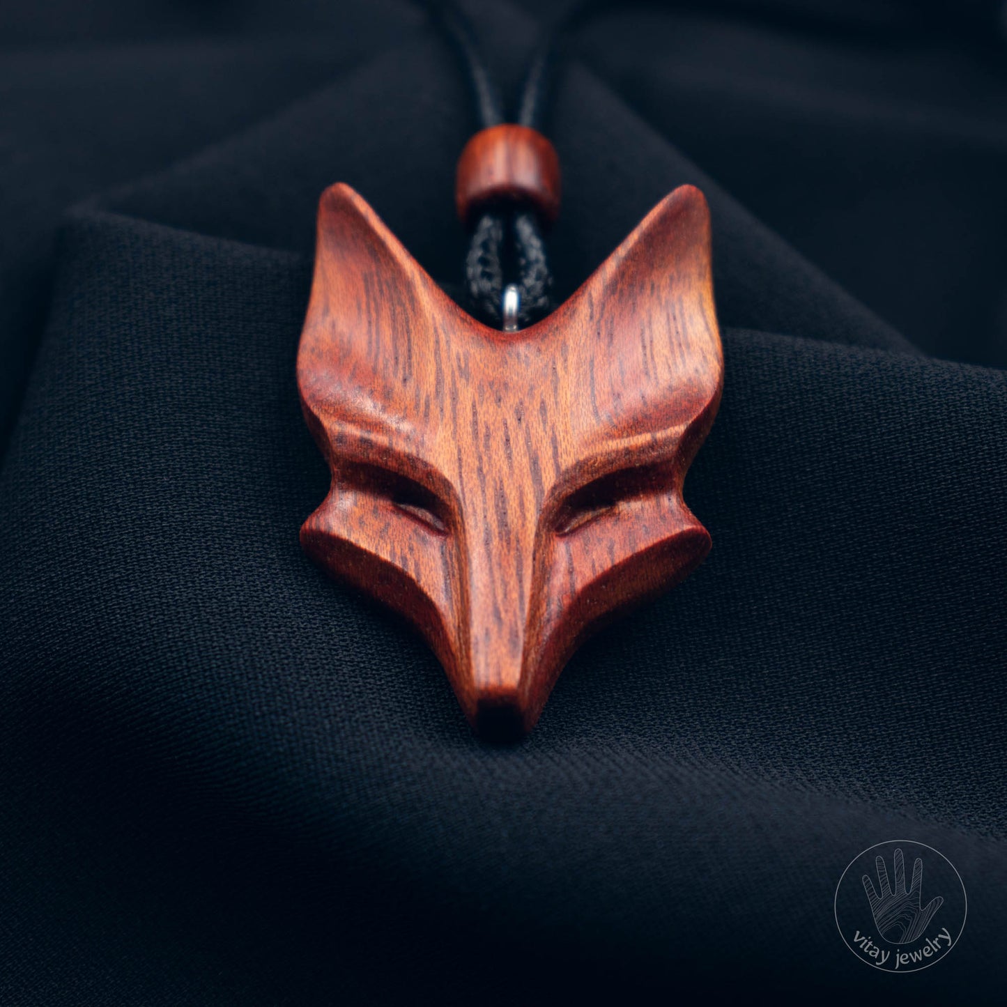 Bloodwood Fox pendant