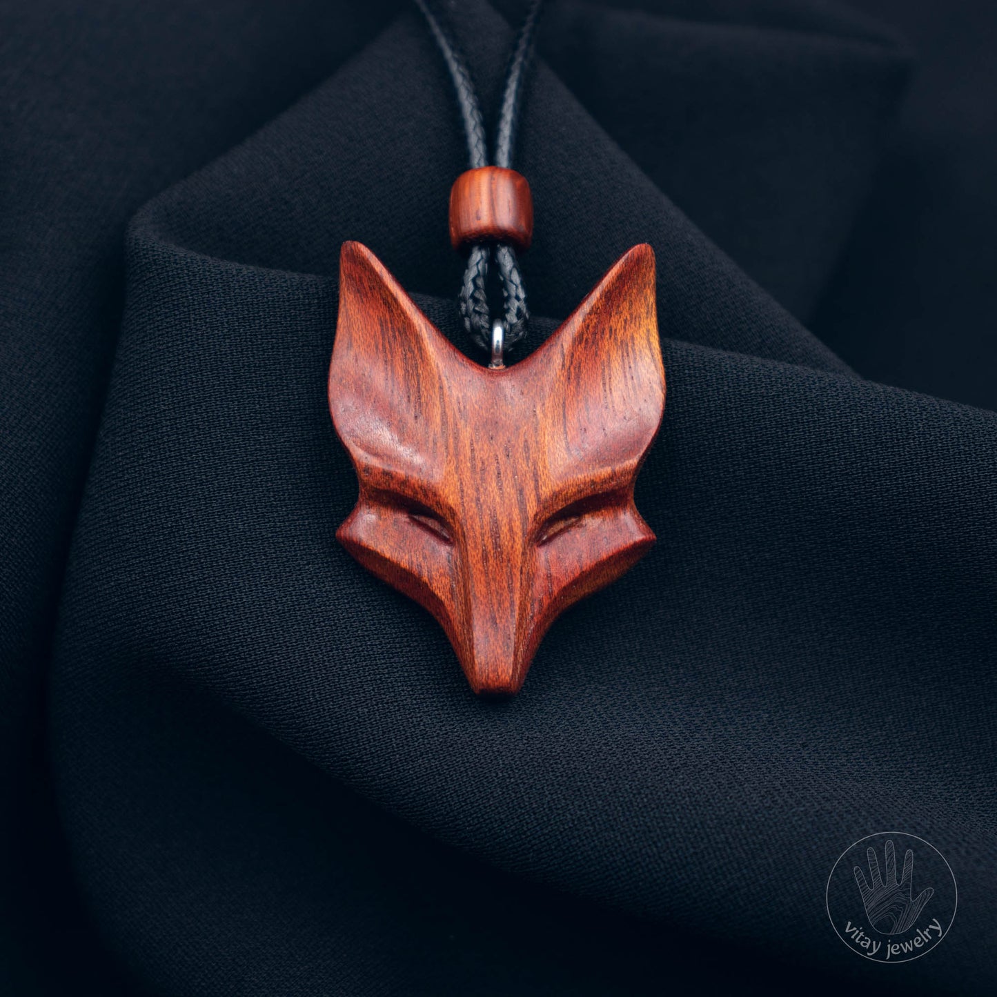 Bloodwood Fox pendant