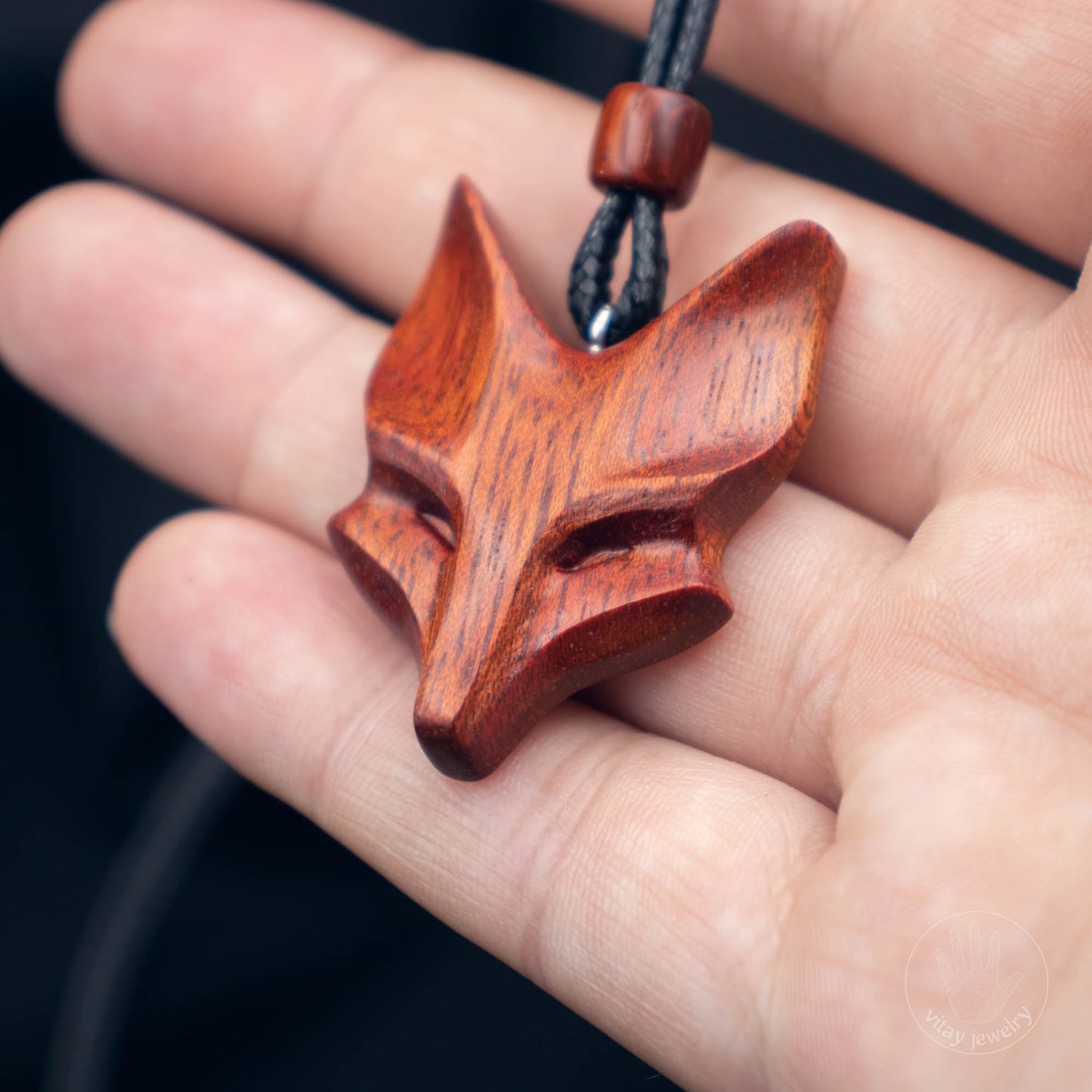 Bloodwood Fox pendant