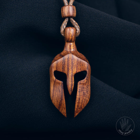 Spartan Helmet Pendant Bubinga