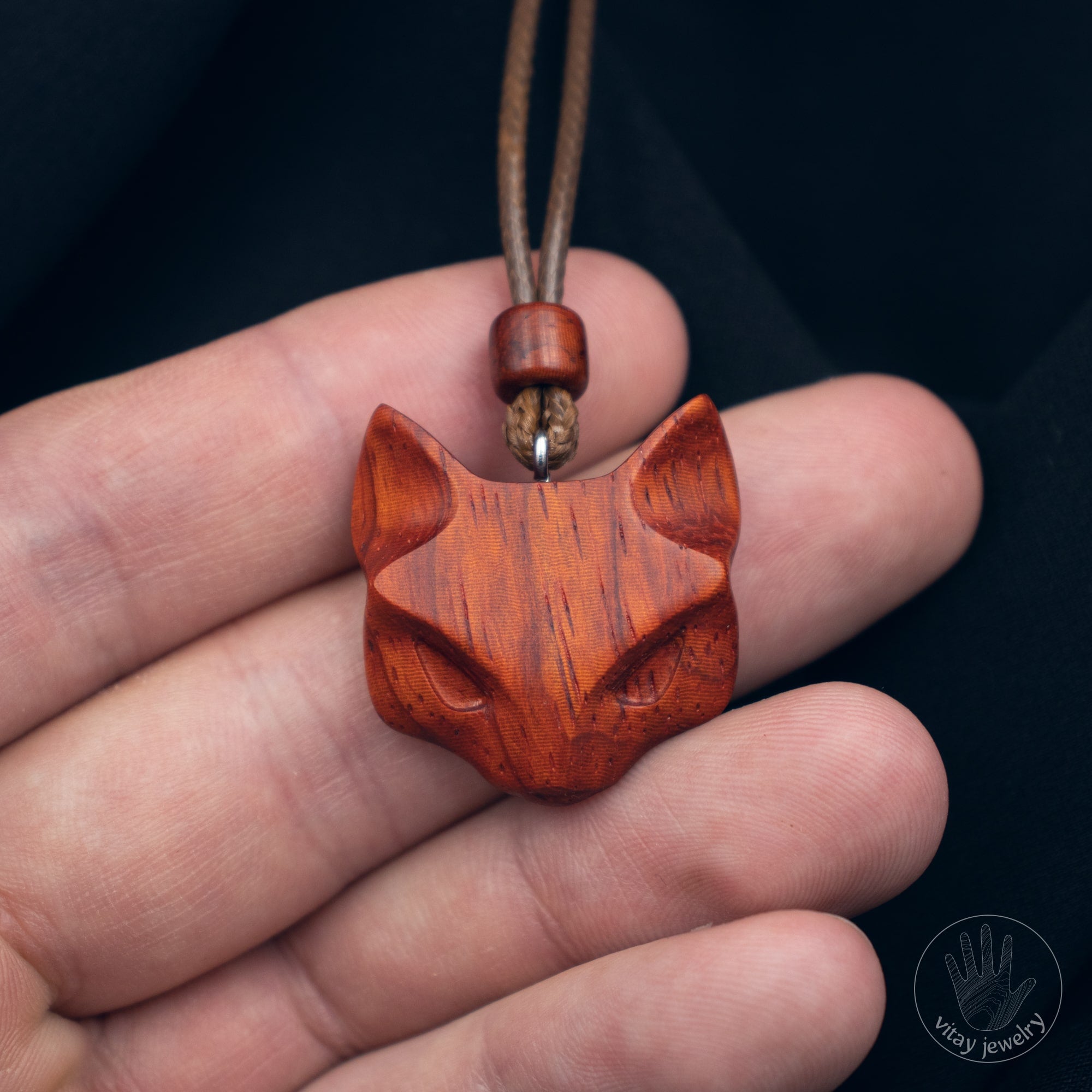 Wooden 2025 pendant necklace